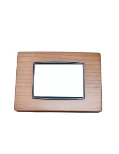 Vimar 20653.36 Placa Clásica de 3 Módulos, Cerezo Americano